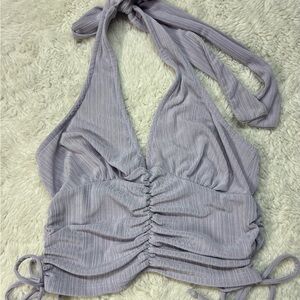 Evolutionary Women Purple  Sleeveless Crop Top Size Blouse S NWT #39